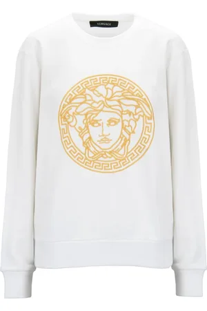 VERSACE Mujer, Sudaderas, Blanco, Talla: M