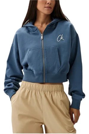 Calvin Klein Mujer, Sudaderas, Azul, Talla: M