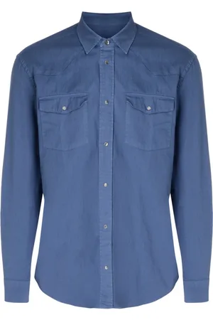 Dondup Hombre, Camisas, Azul, Talla: S