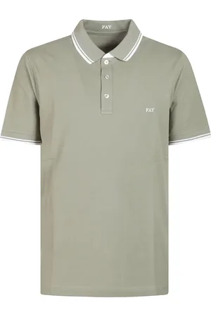 FAY Hombre, Camisetas, Verde, Talla: L