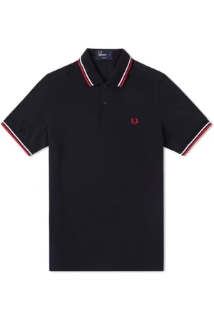 Fred Perry Hombre, Camisetas, Azul, Talla: M