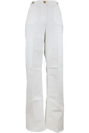 Elisabetta Franchi Mujer, Pantalones, Blanco, Talla: W30
