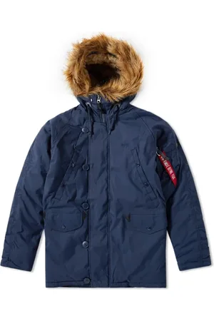 Alpha Industries Hombre, Chaquetas, Azul, Talla: M