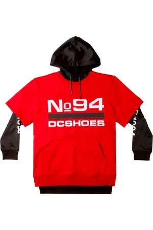 Dcshoes Hombre, Sudaderas, Rojo, Talla: S