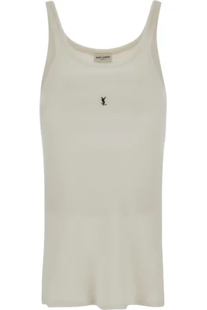 Saint Laurent Hombre, Camisetas, Blanco, Talla: L