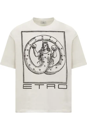 Etro Hombre, Camisetas, Blanco, Talla: L