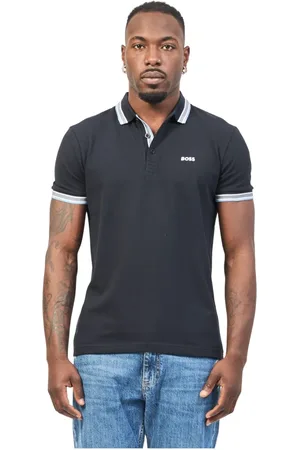 HUGO BOSS Hombre, Camisetas, Azul, Talla: S