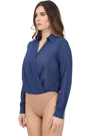 Elisabetta Franchi Mujer, Camisetas, Azul, Talla: XS