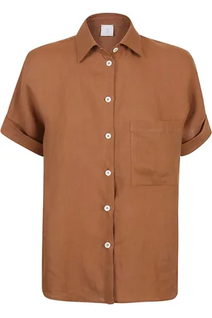 ELEVENTY Mujer, Blusas y Camisas, Marrón, Talla: S