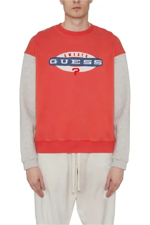 Guess Hombre, Sudaderas, Rojo, Talla: L