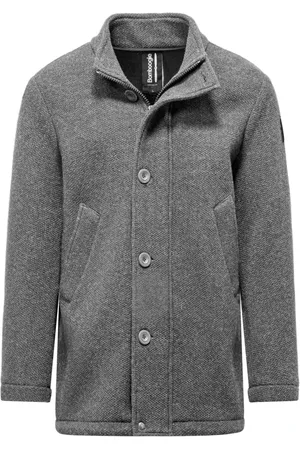 Bomboogie Hombre, Abrigos, Gris, Talla: XS