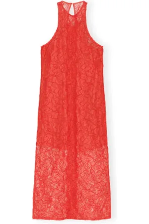 Ganni Mujer, Vestidos, Rojo, Talla: S