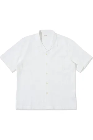 Universal Works Hombre, Camisas, Blanco, Talla: XL