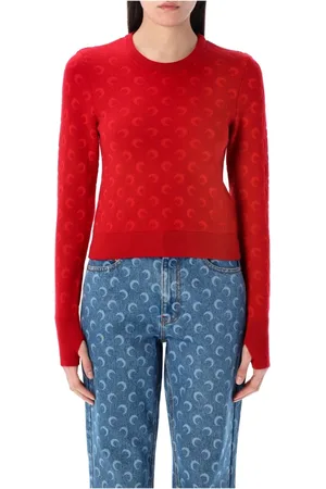 Marine Serre Mujer, Jerseys, Rojo, Talla: M