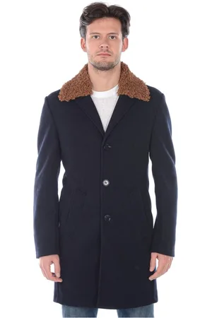 D.A. Daniele Alessandrini Hombre, Abrigos, Azul, Talla: 2XL