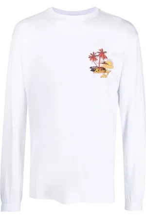 BLUE SKY INN Hombre, Camisetas, Blanco, Talla: S