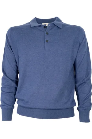 CASHMERE COMPANY Hombre, Camisetas, Azul, Talla: M
