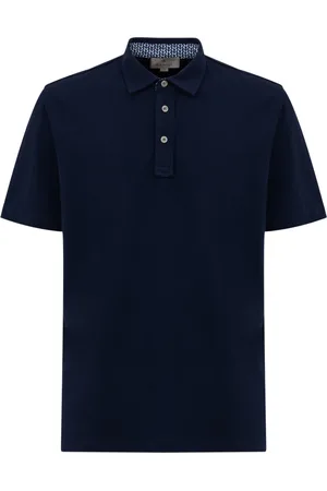 CANALI Hombre, Camisetas, Azul, Talla: L