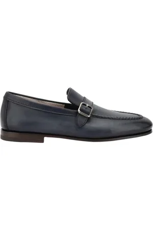 santoni Hombre, Zapatos, Azul, Talla: 38 EU