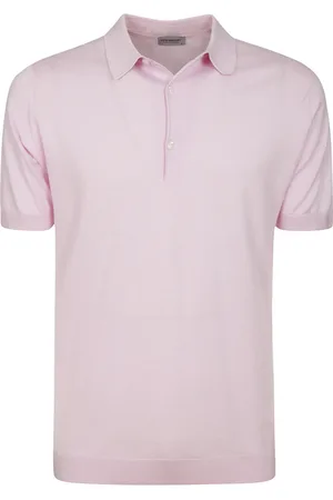 JOHN SMEDLEY Hombre, Camisetas, Rosa, Talla: L