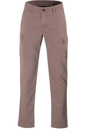 MOORER Hombre, Pantalones, Marrón, Talla: 3XL