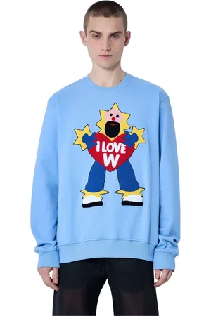 WALTER VAN BEIRENDONCK Hombre, Sudaderas, Azul, Talla: L