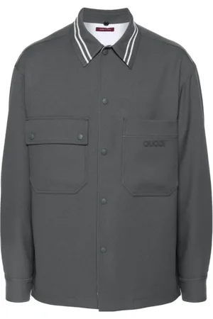 Gucci Hombre, Chaquetas, Gris, Talla: L