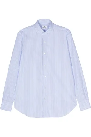 Finamore Hombre, Camisas, Azul, Talla: L
