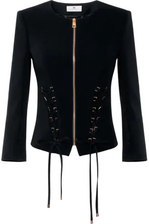 Elisabetta Franchi Mujer, Chaquetas, Negro, Talla: M