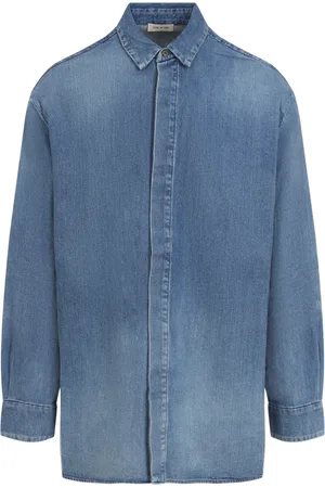 FEAR OF GOD Hombre, Camisas, Azul, Talla: S