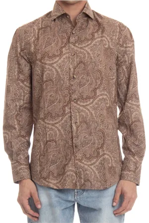 Brunello Cucinelli Hombre, Camisas, Marrón, Talla: M