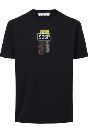 Iceberg Hombre, Camisetas, Negro, Talla: 3XL