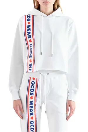 GCDS Mujer, Sudaderas, Blanco, Talla: S