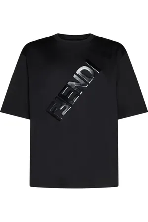 Fendi Hombre, Camisetas, Negro, Talla: S