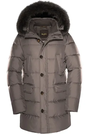 MOORER Hombre, Abrigos, Marrón, Talla: XL