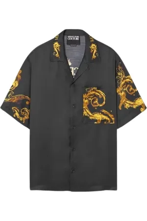 VERSACE Hombre, Camisas, Negro, Talla: S