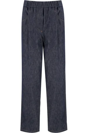 Brunello Cucinelli Mujer, Pantalones, Azul, Talla: S