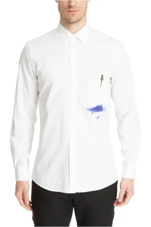 Moschino Hombre, Camisas, Blanco, Talla: L