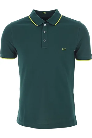 FAY Hombre, Camisetas, Verde, Talla: S