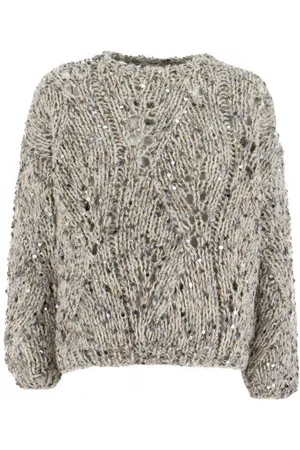 PANICALE Mujer, Jerseys, Gris, Talla: S