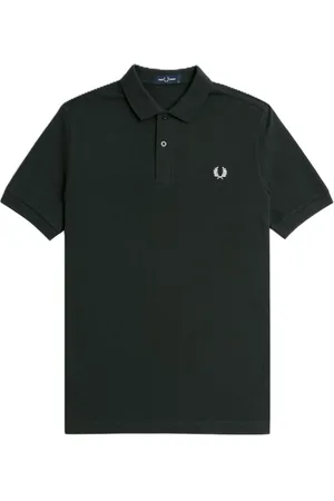 Fred Perry Hombre, Camisetas, Verde, Talla: L