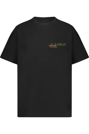FLÂNEUR Hombre, Camisetas, Negro, Talla: 2XL