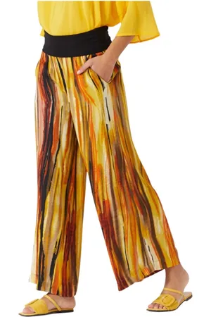 Manila Grace Mujer, Pantalones, Amarillo, Talla: L