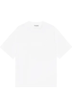 Ganni Mujer, Camisetas, Blanco, Talla: M