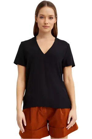 FAY Mujer, Camisetas, Negro, Talla: M