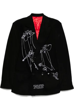 KIDSUPER STUDIOS Hombre, Chaquetas, Negro, Talla: L