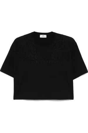 Elisabetta Franchi Mujer, Camisetas, Negro, Talla: M