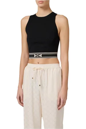 Elisabetta Franchi Mujer, Camisetas, Negro, Talla: M