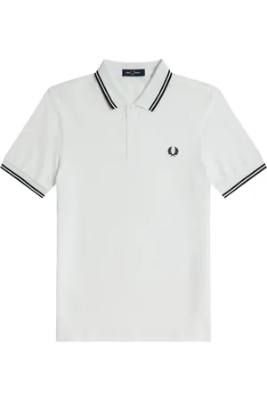Fred Perry Hombre, Camisetas, Blanco, Talla: L