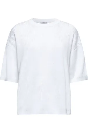 Brunello Cucinelli Mujer, Camisetas, Blanco, Talla: S